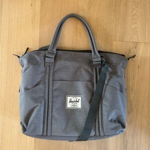 Herschel Supply Company Gray Diaper Tote Bag - includes portable diaper pad